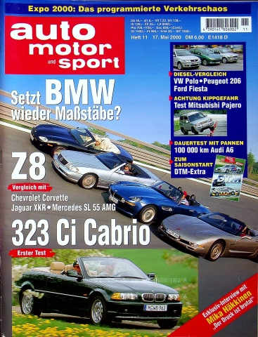 Deckblatt Auto Motor und Sport (11/2000)